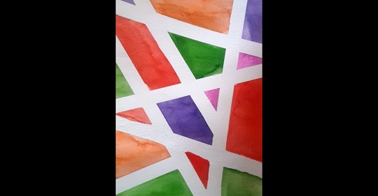 example of paper tape painting 