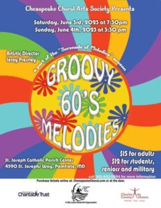 "Groovy 60's Melodies" Concert Poster